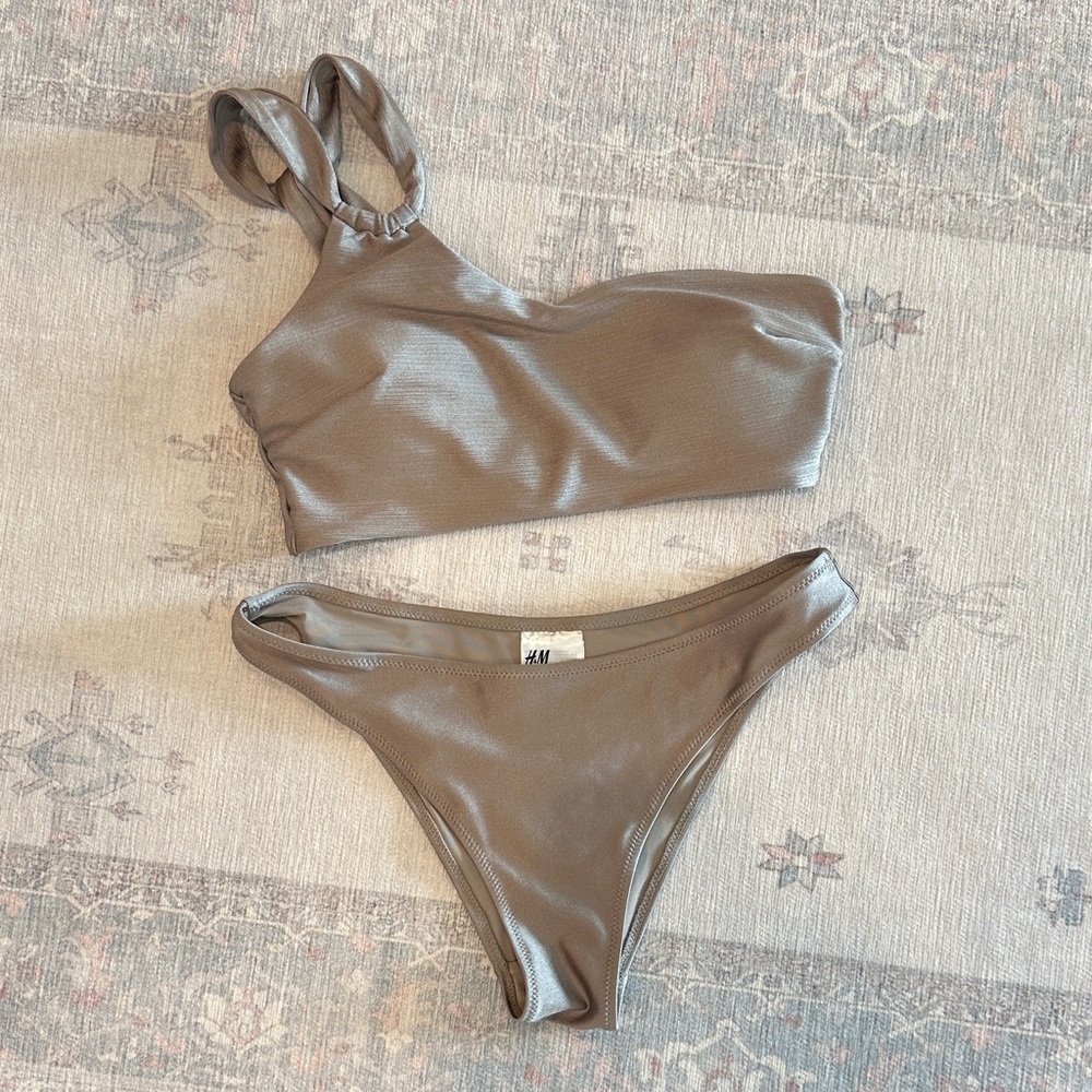 H&M Women's Metallic Bikini Set NWOT